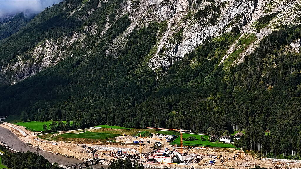 Baustelle Kraftwerk Stegenwald
