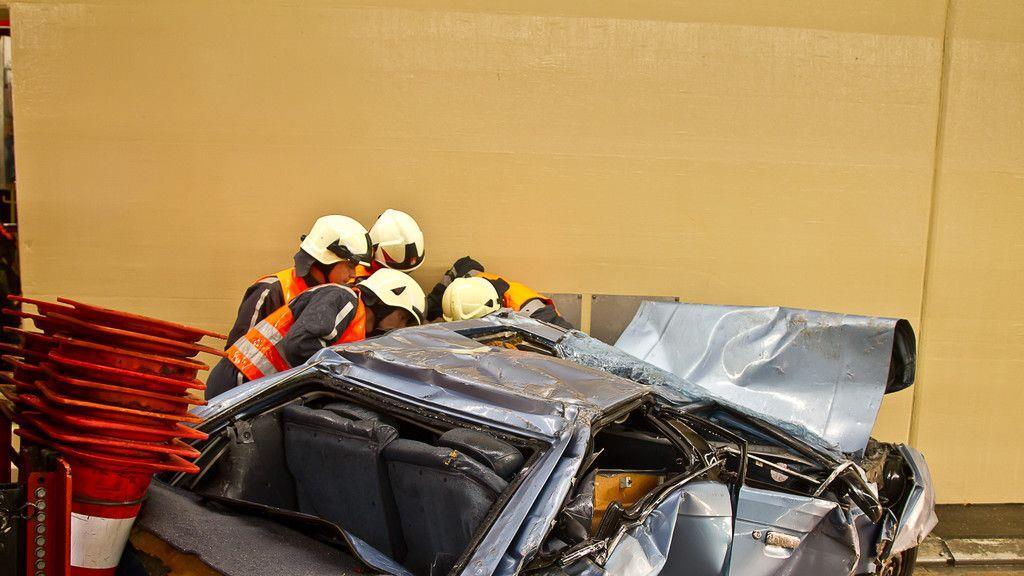 Feuertaufe: Großübung im Lieferinger Tunnel
