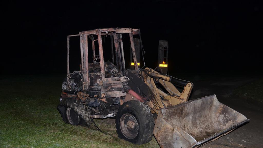 Brand eines Radladers in Flachau II