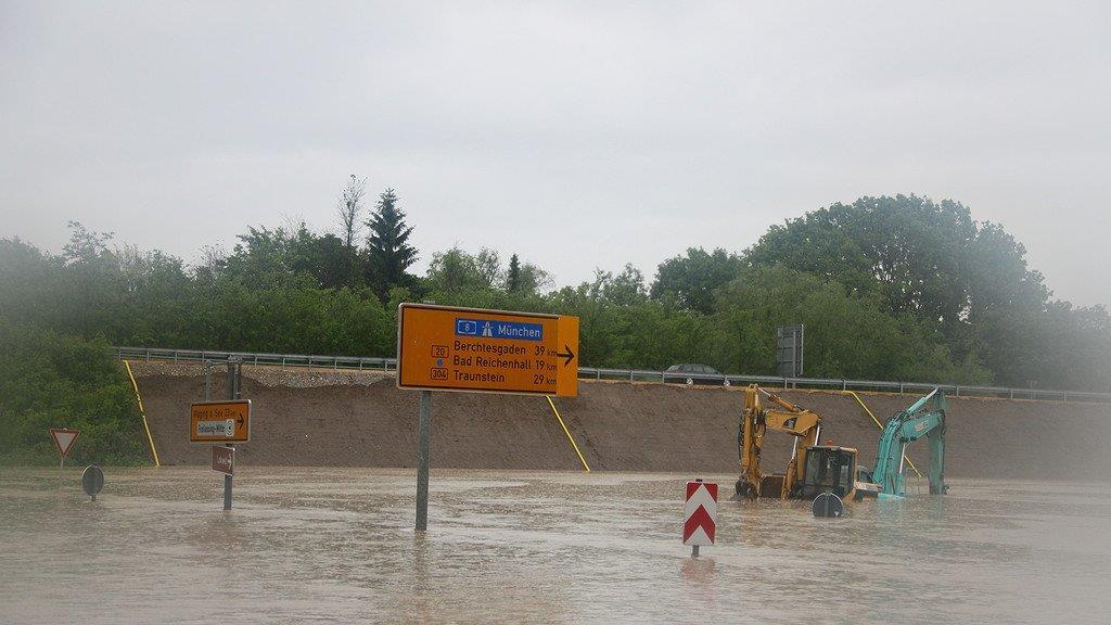 Hochwasseralarm im Lkr. Berchtesgadener Land