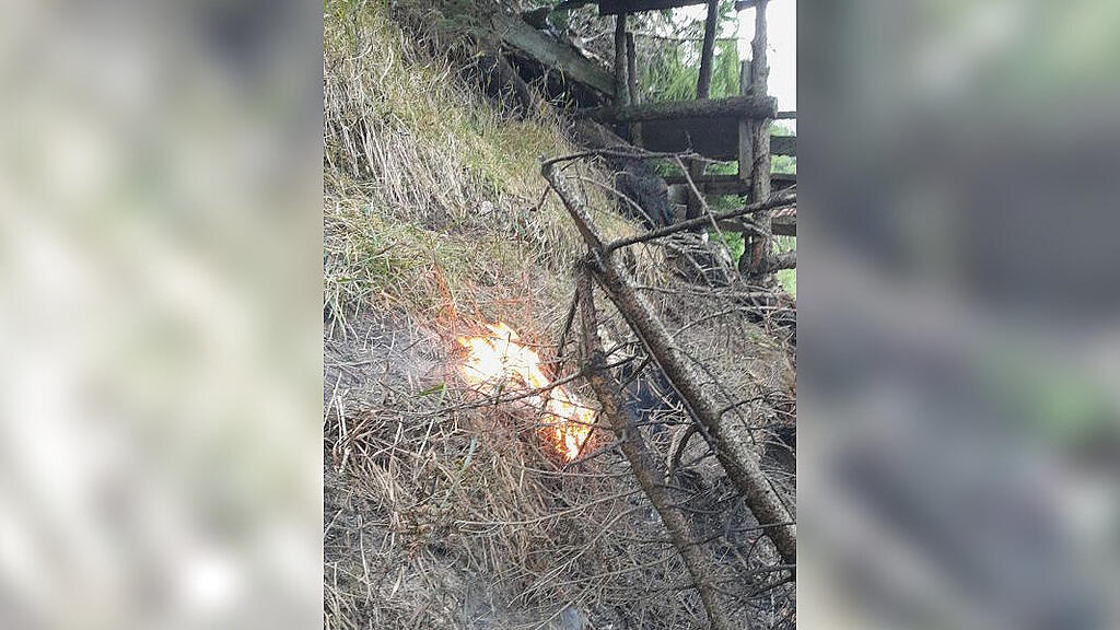 Waldbrand-Einsatz am Untersberg