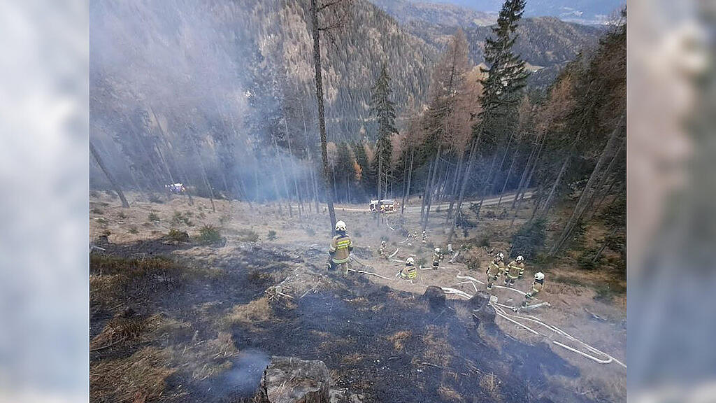 Waldbrand in Mariapfarr