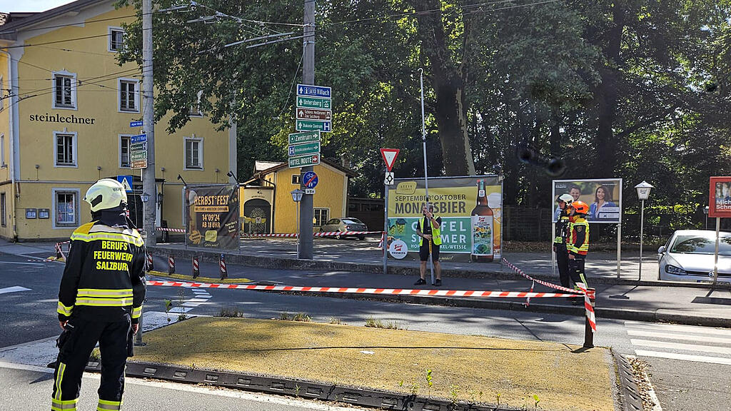 Obus-Oberleitung gerissen: Stau rund um Aignerstraße
