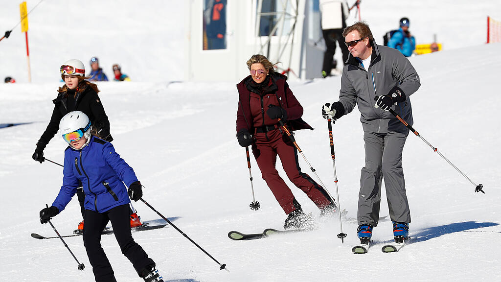 Holländische Königsfamilie in Lech am Arlberg