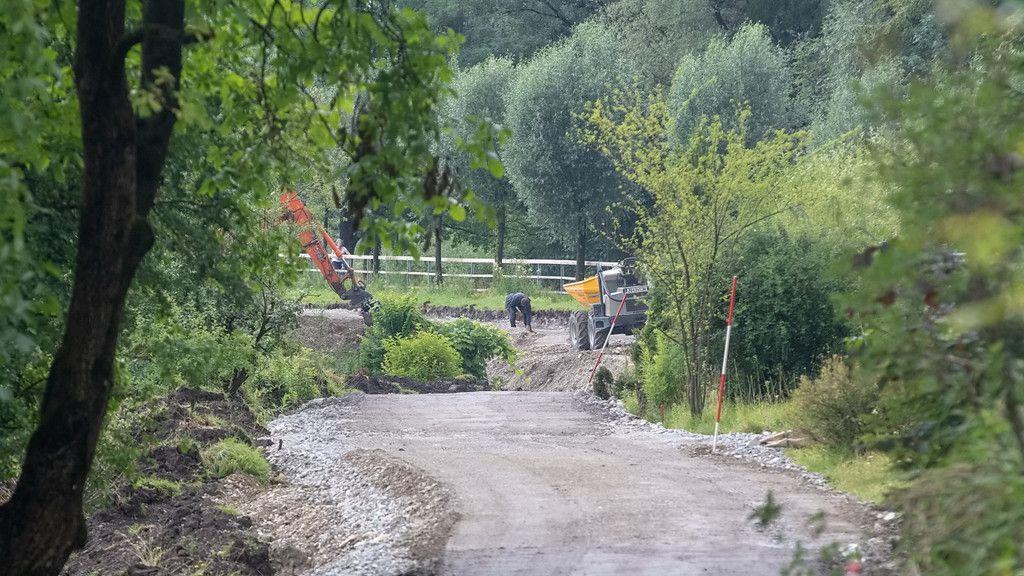 Baustelle am Almkanal