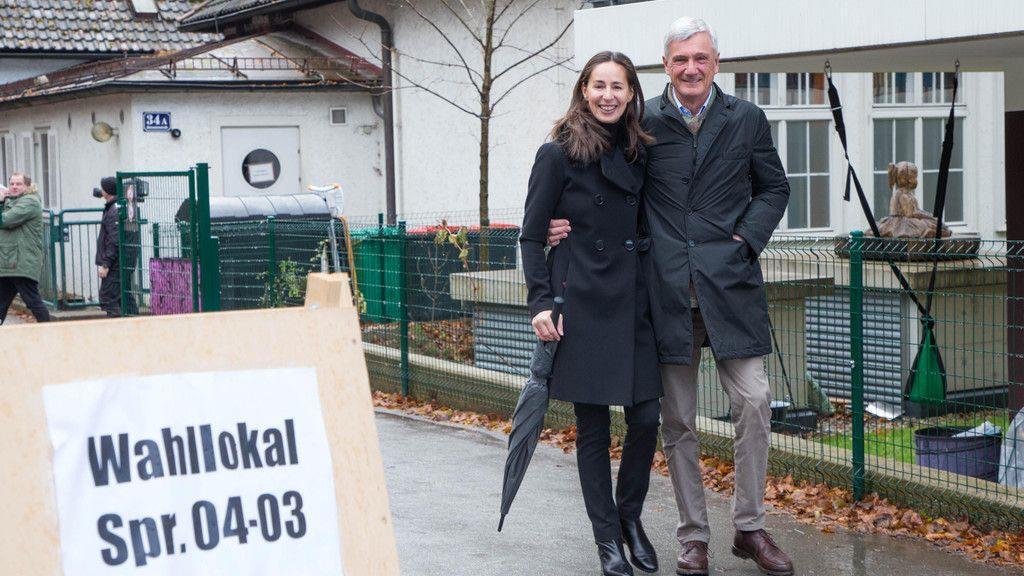 Harald Preuner bei der Stimmabgabe