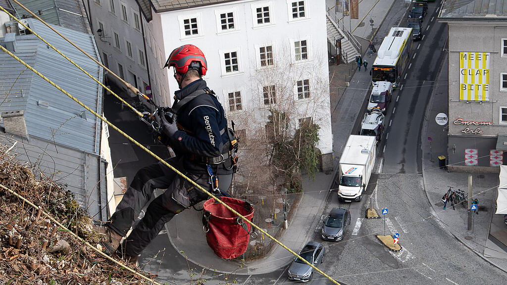 Bergputzer in Salzburg im Einsatz