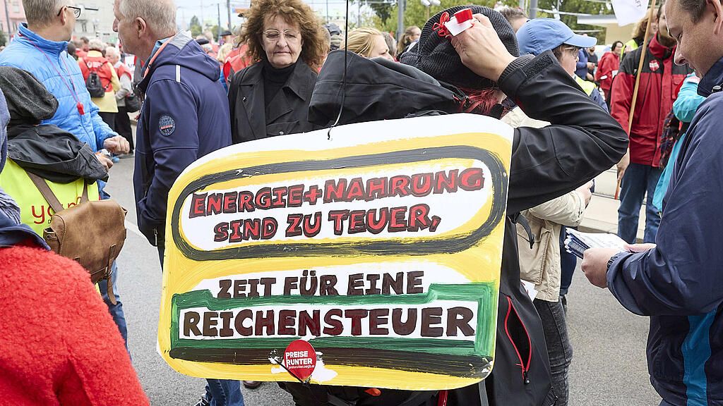 ÖGB-Demo in Wien