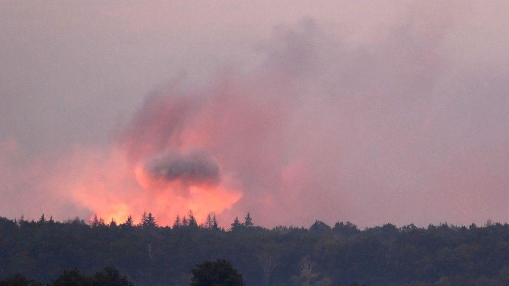 Bilder der Explosion