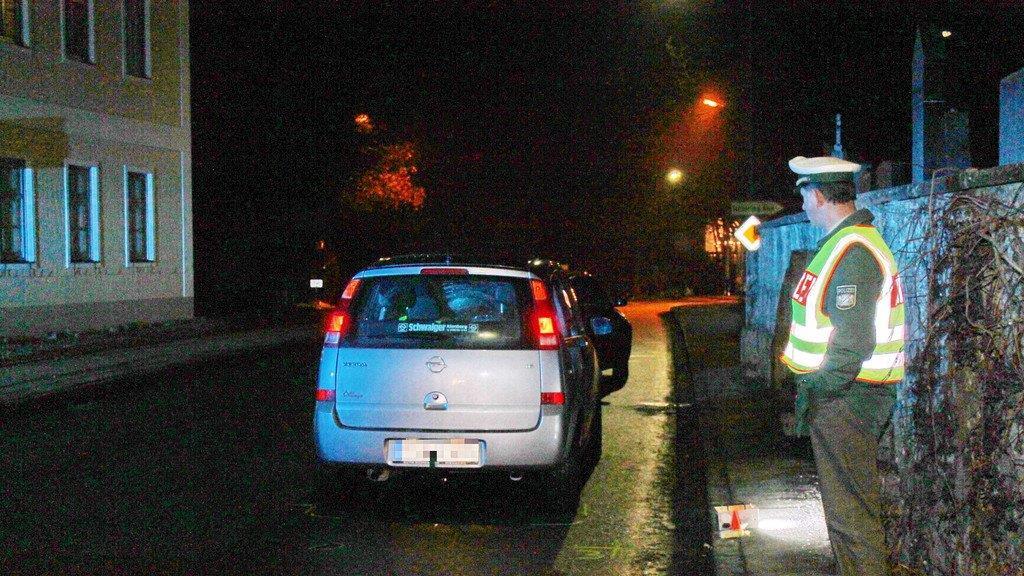 Unfallstelle in Tacherting