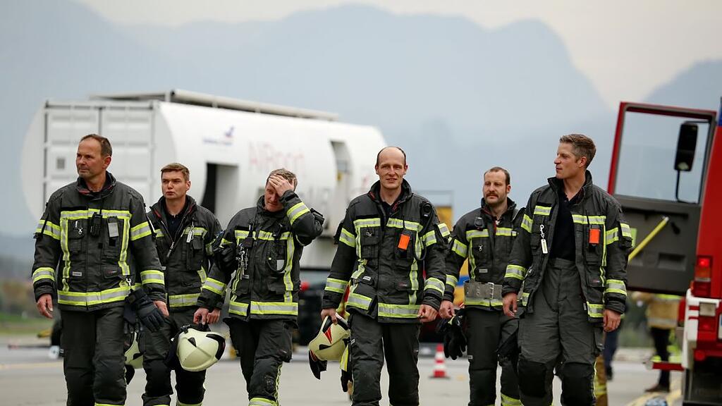 Große Übung am Salzburger Flughafen