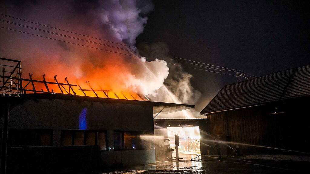 Großbrand in Burgkirchen