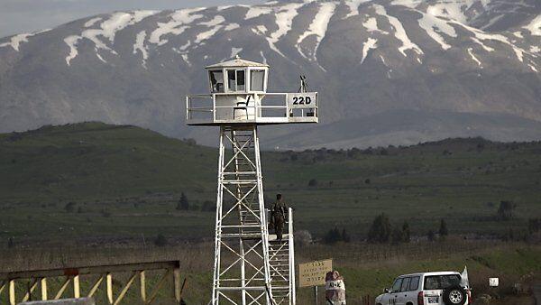 UNO-Beobachtungsturm auf den Golan-Höhen