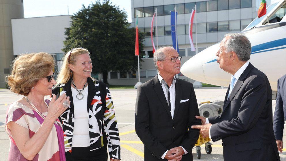 Portugiesischer Präsident in Salzburg empfangen