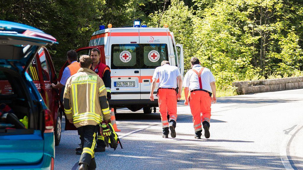 Schwerer Motorradunfall am Rossfeld