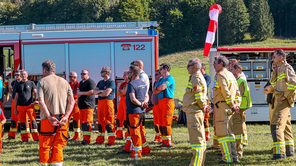 Waldbrandübung Großgmain
