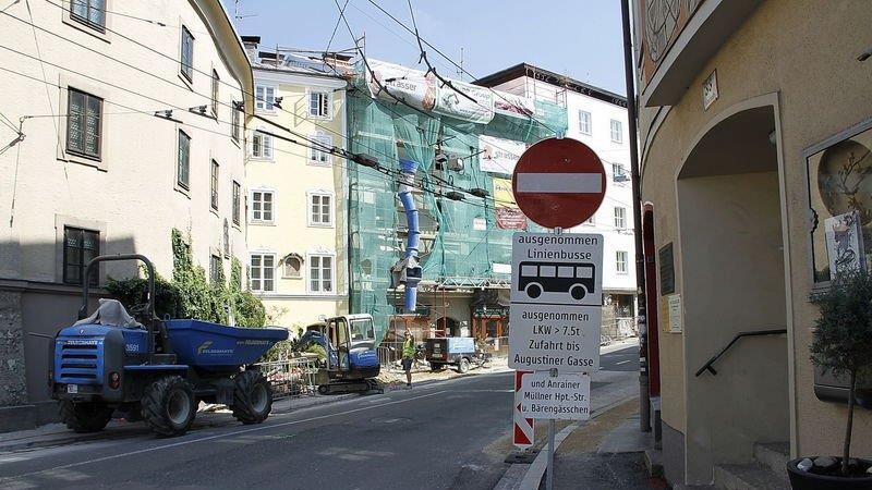Baustelle Müllner Hauptstraße