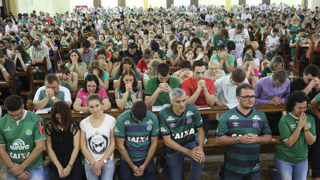 Chapecoense-Fans trauern