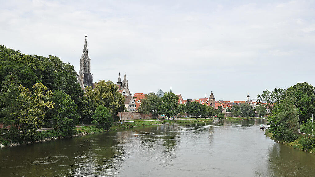 Die Donau im Bereich von Ulm und Neu-Ulm