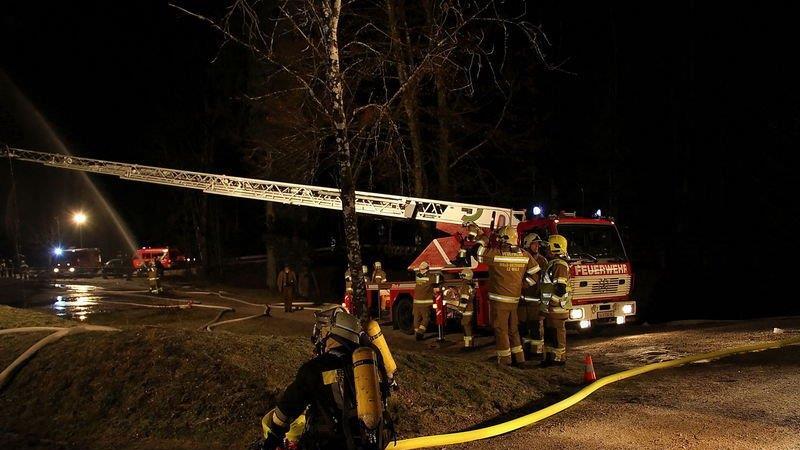Dachstuhlbrand in Großgmain