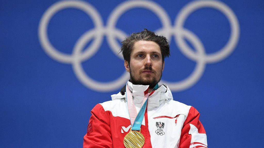 Zweites Olympia-Gold für Hirscher: Siegerehrung
