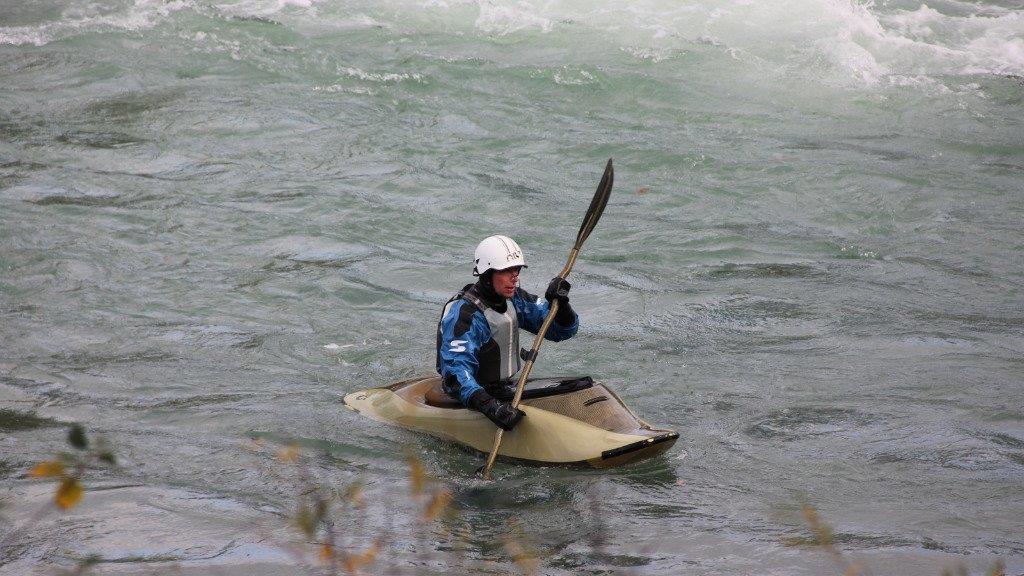 Kajak Freestyle auf der Salzach