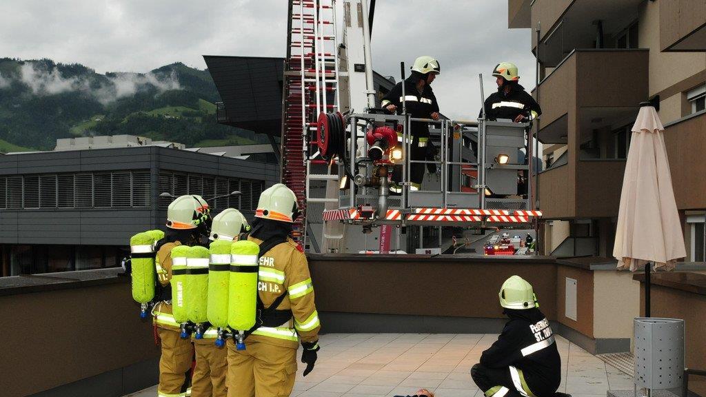 Brandübung in betreutem Wohnheim