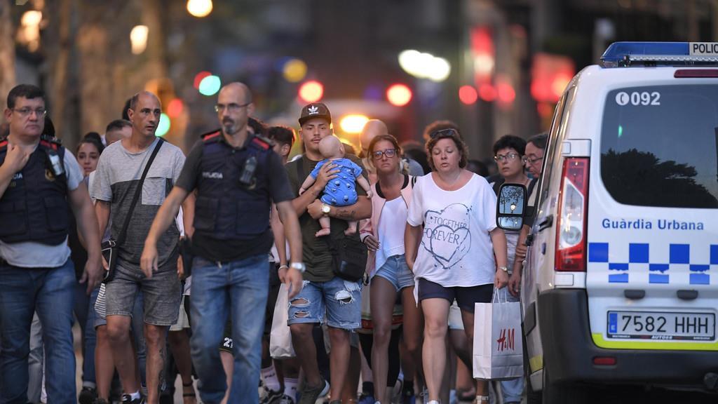 Terror in Barcelona: Bilder vom Abend