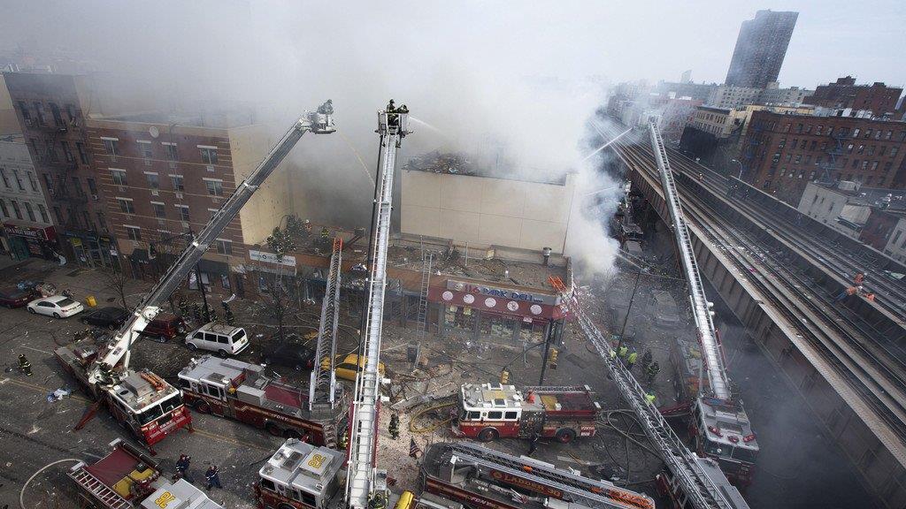 Explosion in New York: Zwei Gebäude eingestürzt