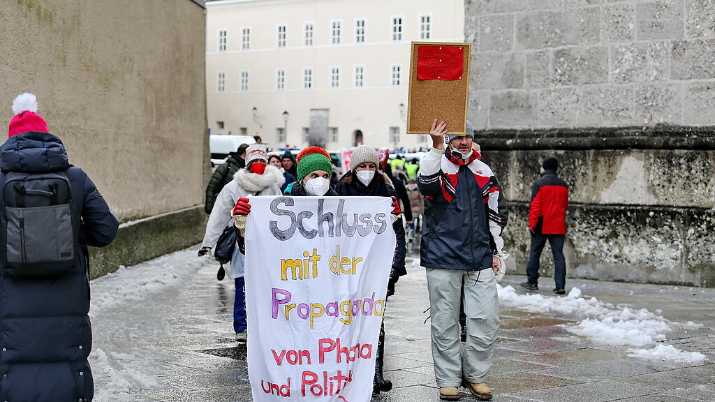 Corona-Demo in Salzburg