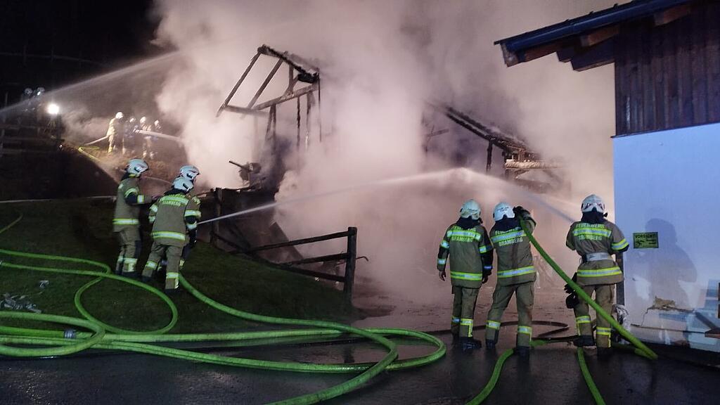 Stallbrand in Bramberg