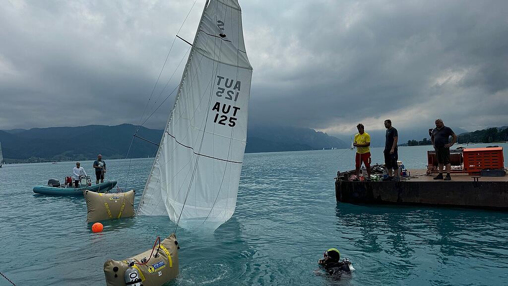 Bergung Holzboot Attersee