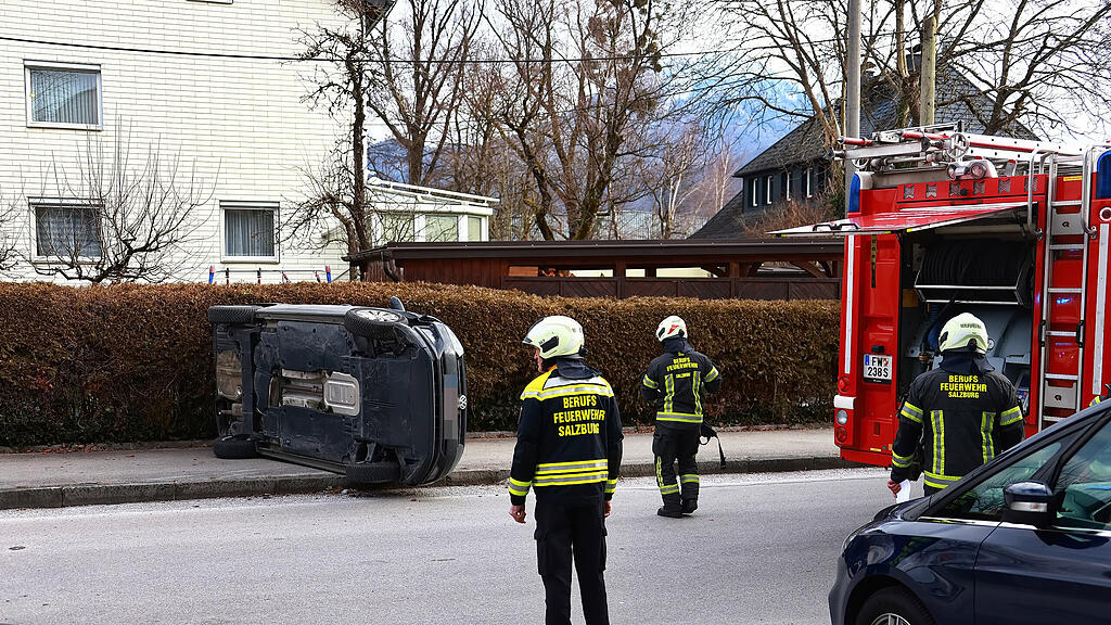 pkw-überschlag schallmoos