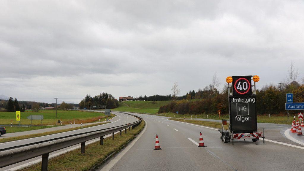 Sturm sorgt für Sperre der A8
