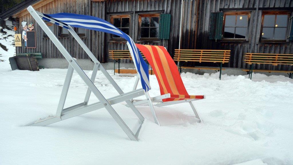 Schnee im Salzkammergut