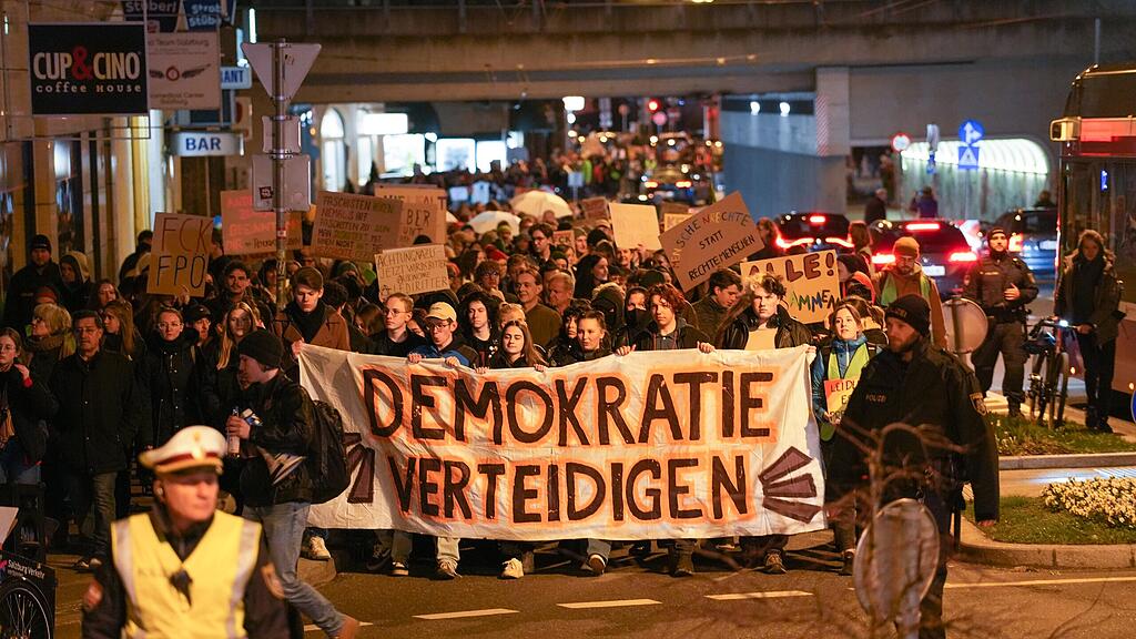 "Demo gegen Rechts" in Salzburg-Stadt