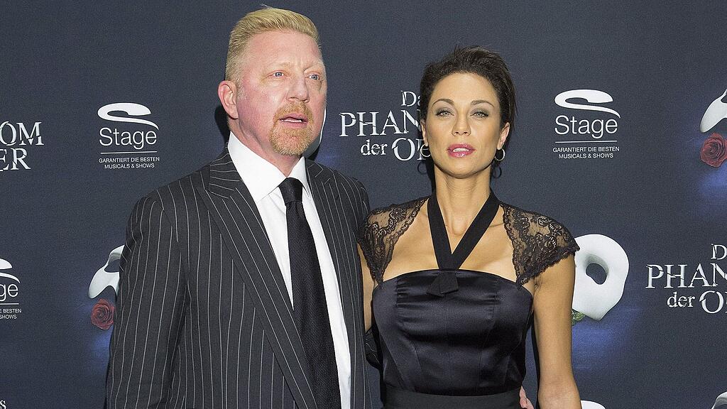 Premiere von Phantom der Oper in Hamburg: Boris und Lilly Becker.