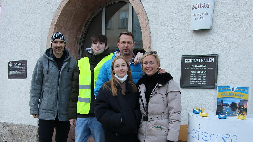 Hallein hilft: Lichtermarsch f\u00fcr Ukraine