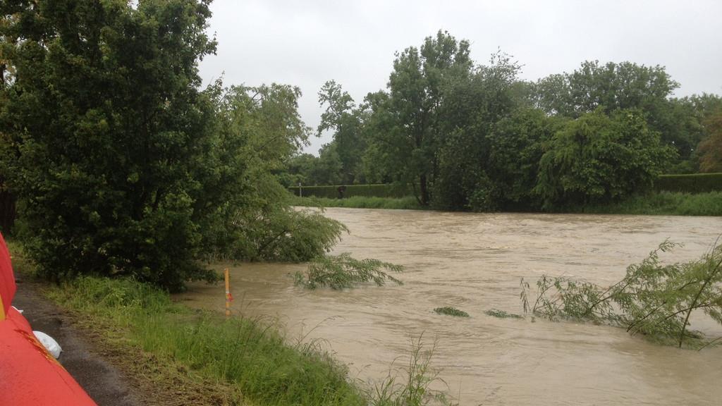 Hochwasser Mangfall Kolbermoor
