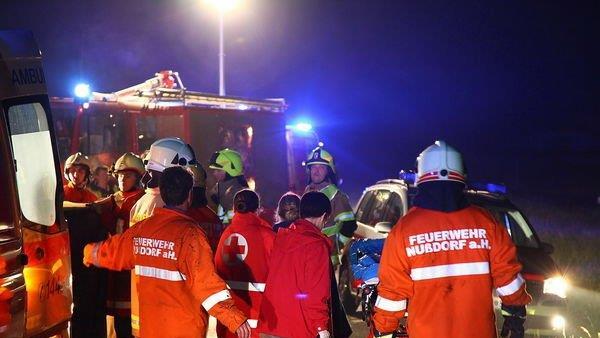 Bilder der Unfallstelle in Nußdorf