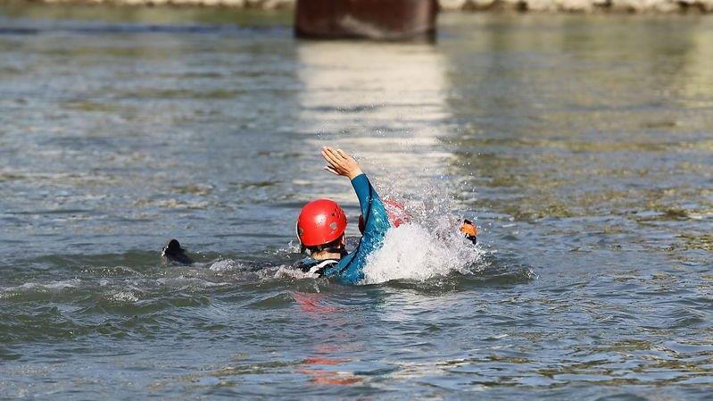 Schauübung der Wasserrettung