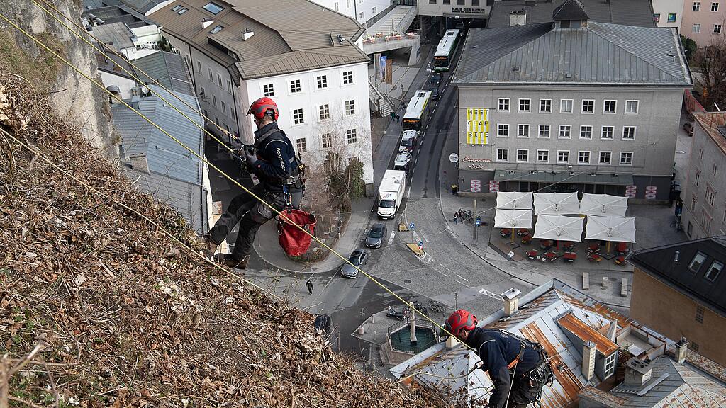 Bergputzer in Salzburg im Einsatz
