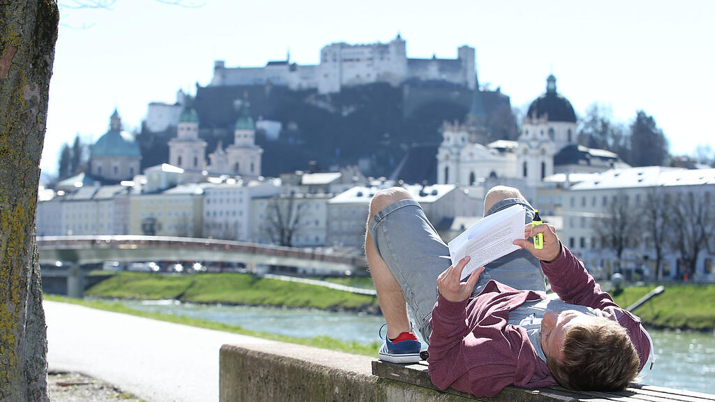 SB: Frühling, Sonne, Salzburg, Mirabellgarten, Festung,