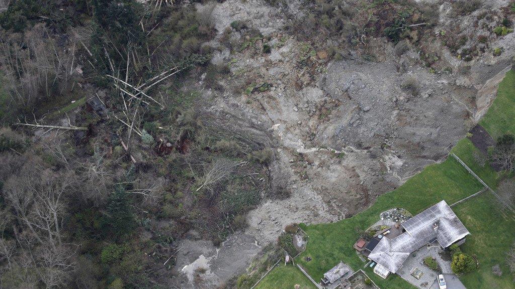 Massiver Erdrutsch auf Insel Whidbey im US-Bundesstaat Washington