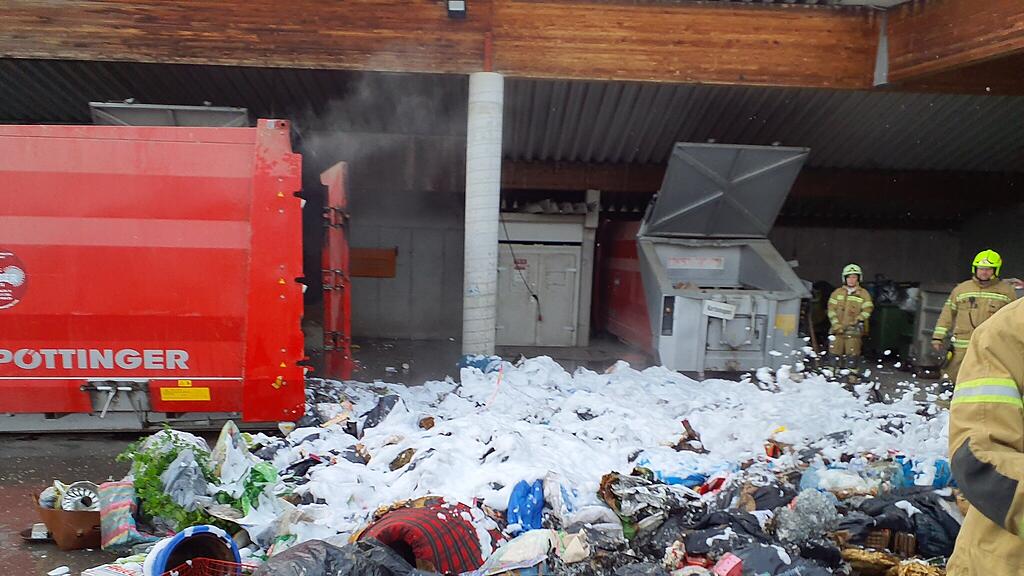 Brand im Recyclinghof Kuchl