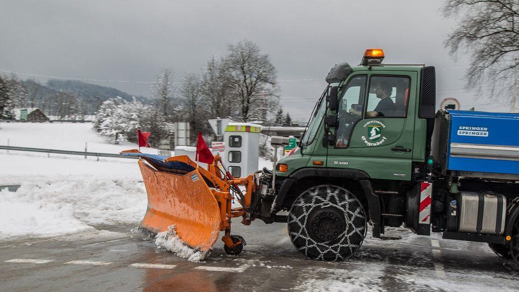 Winterdienst in Eugendorf im Einsatz