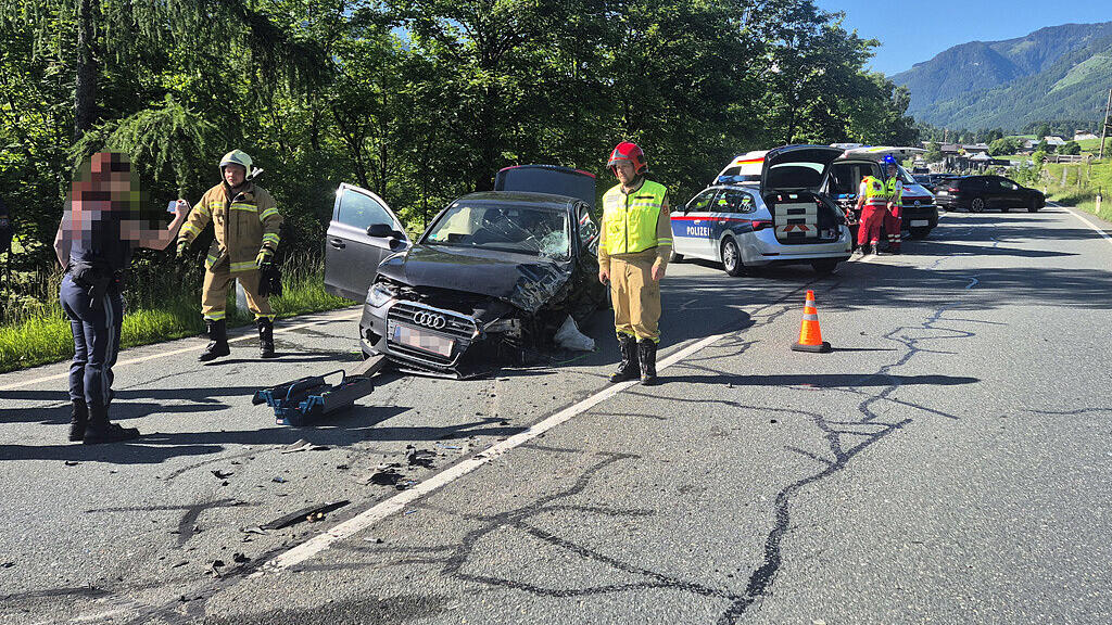 Unfall B311 in Saalfelden