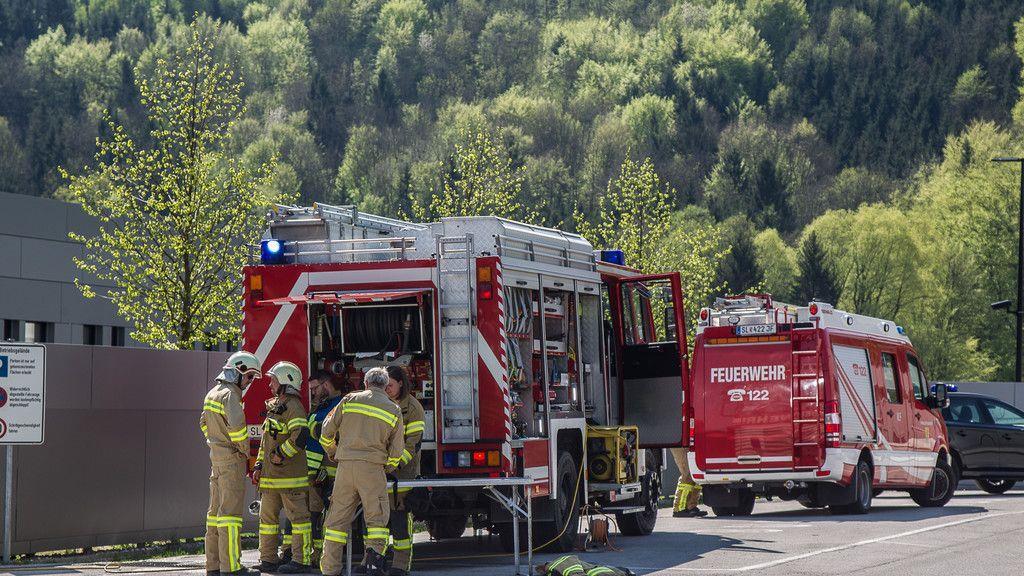 Kellerbrand bei Palfinger in Bergheim