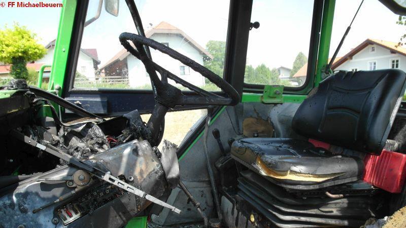 Traktorbrand in Michaelbeuern