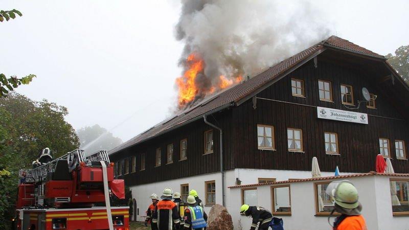 Großbrand in Piding